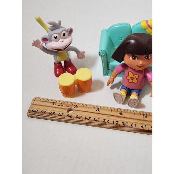 Dora the Explorer Figurines Lot – Boots, Dora, Babies & Sofa – Toy Bundle - Picture 6 of 9